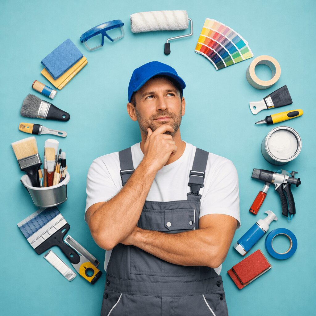 Schilder afbeelding met accessoires