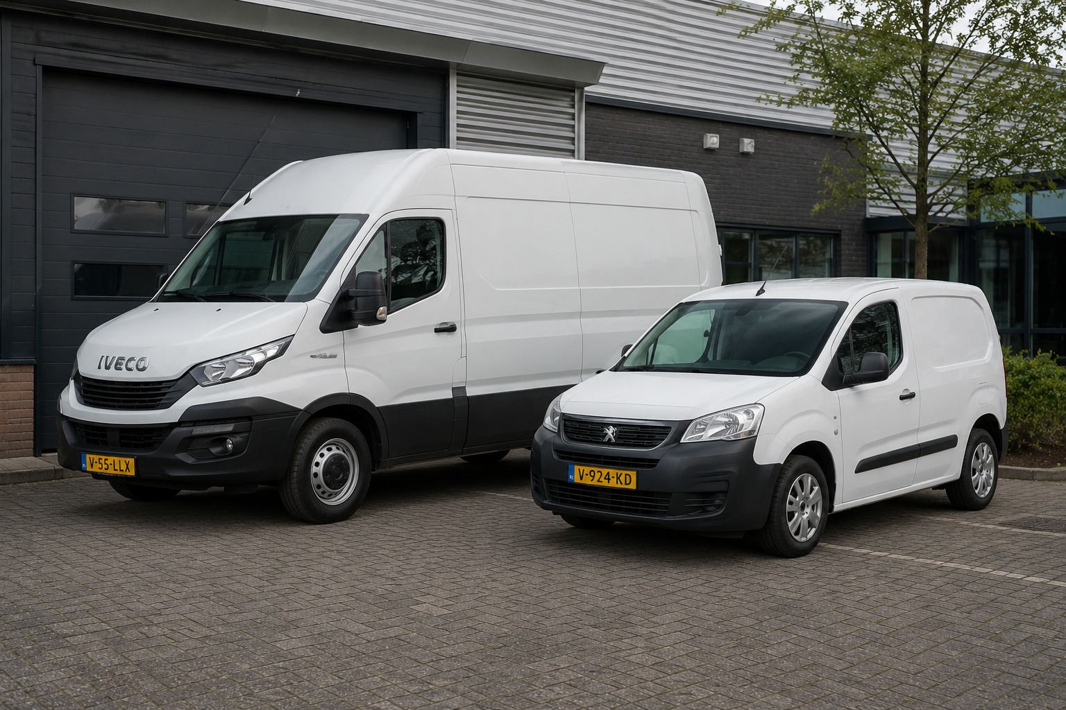 Grote en compacte bedrijfswagen voor zakelijke lease